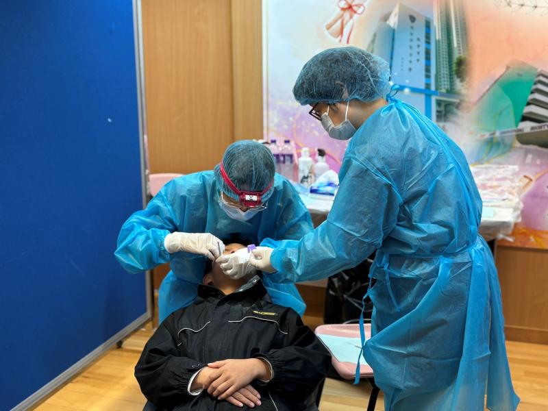 到校中學生護齒活動（新會商會中學）