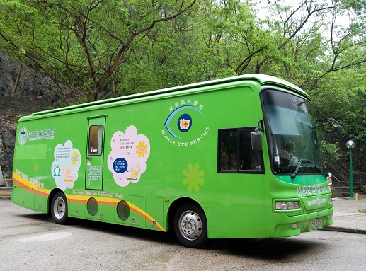 Mobile eye service was launched in 1992 in collaboration with the Department of Ophthalmology and Visual Sciences, The Chinese University of Hong Kong